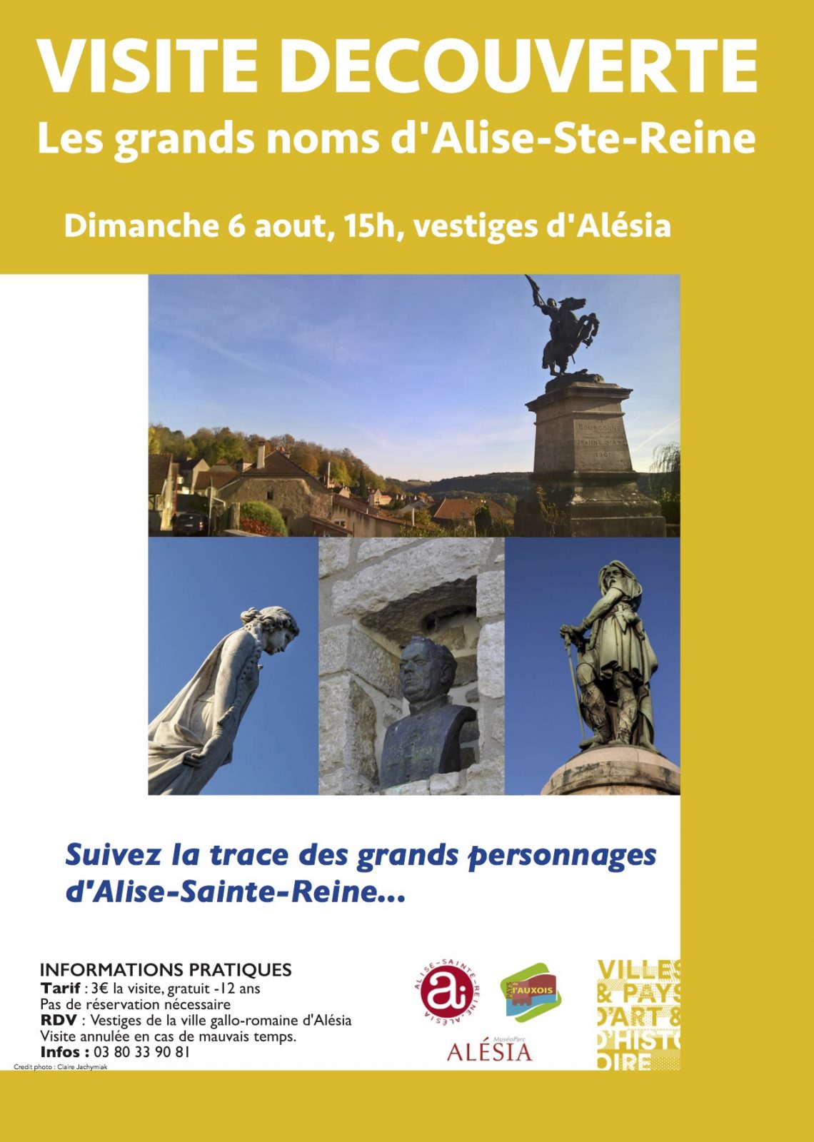 Visite découverte, sur la trace des grands noms d’Alise-Sainte-Reine